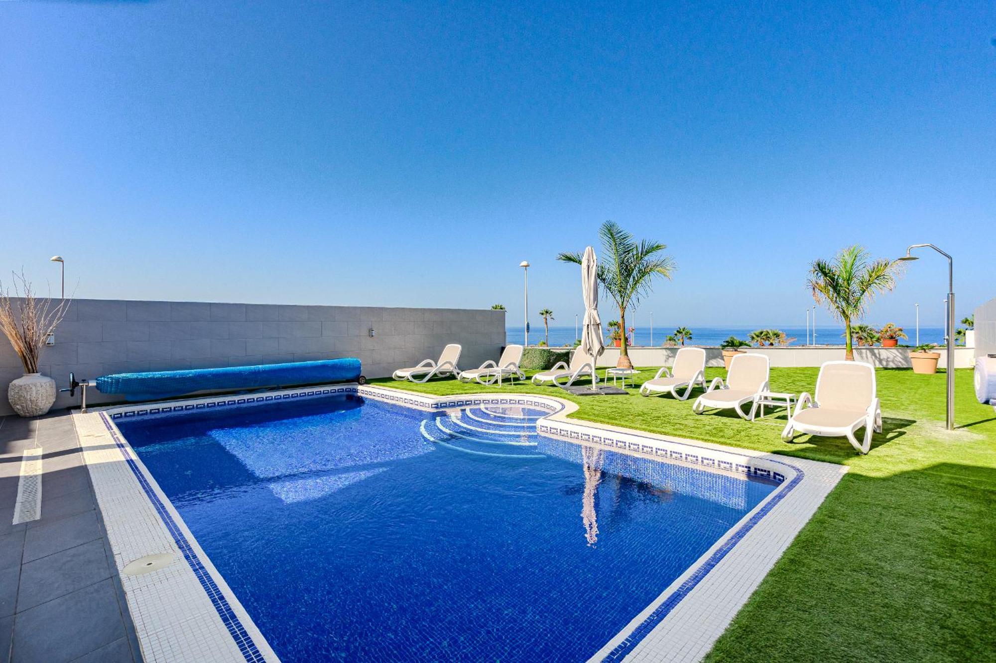 Villa Elisabetta, Luxury Villa With Heated Pool Ocean View In Adeje, Tenerife アデヘ エクステリア 写真